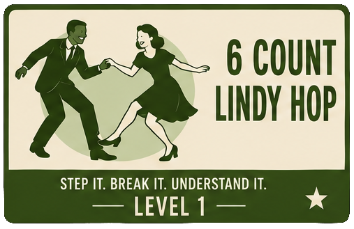 6 count Lindy Hop level 1